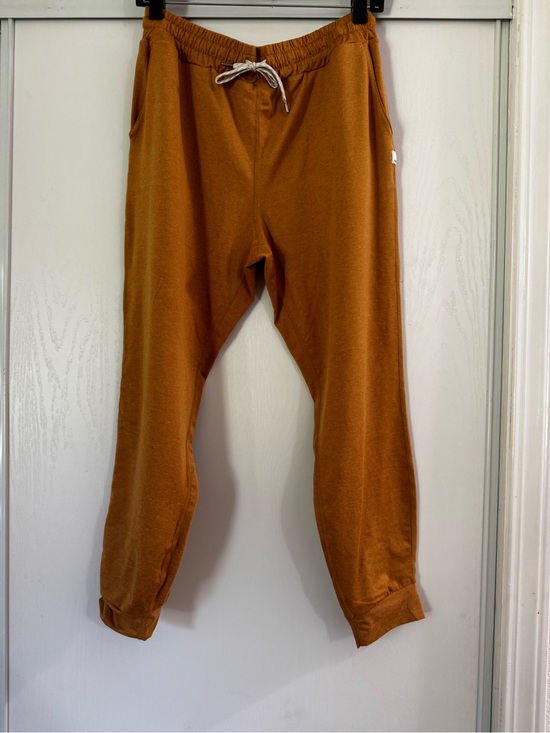 Vuori Pants - Vuori Women's Performance Joggers in a warm mustard yellow color
